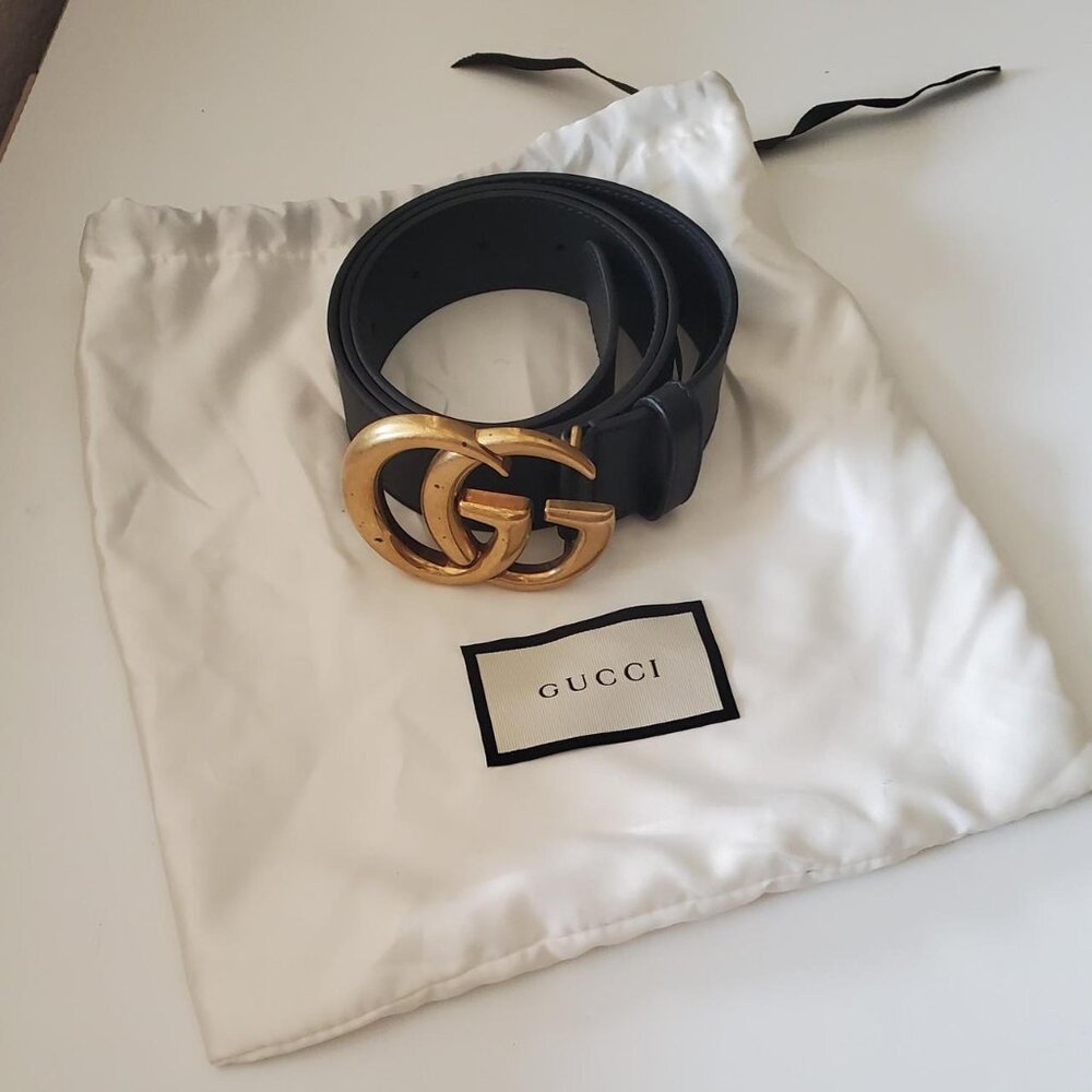 Gucci leather belt in black - Picture 4 of 4
